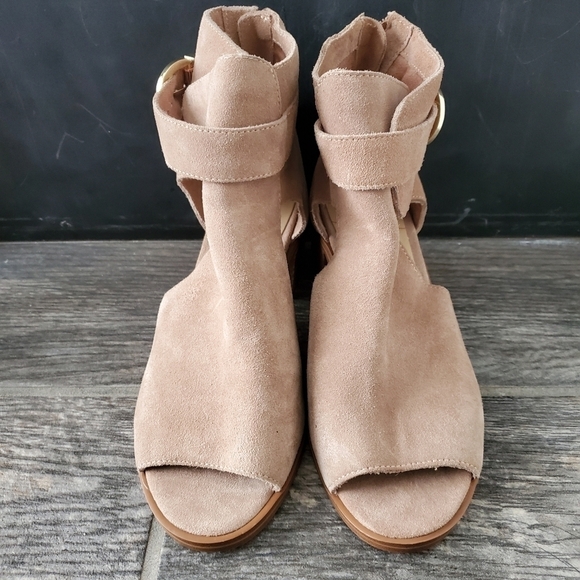 NEW Sole Society Tracy Block Heel Sandal Bootie - Picture 6 of 7